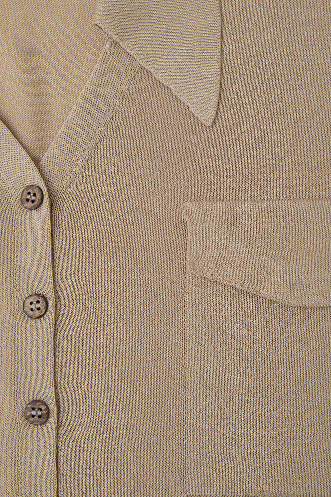 Трикотажная рубашка с карманами 