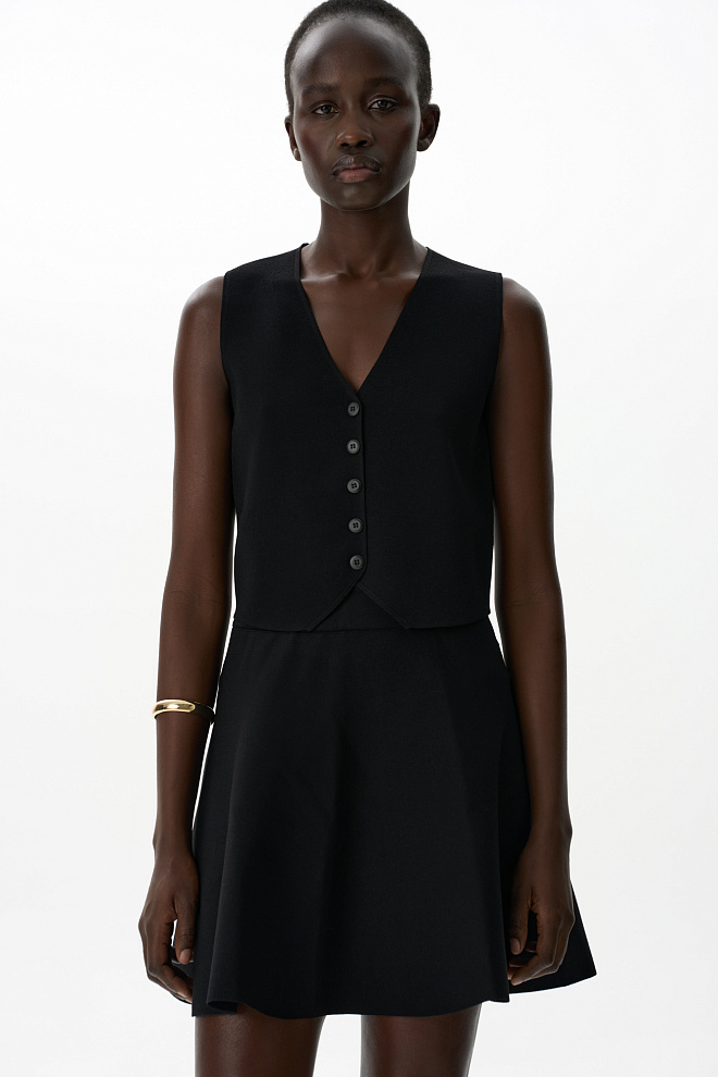 Трикотажный жилет из вискозы