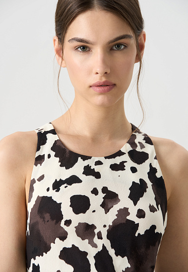 Принтованный сарафан из 100% вискозы