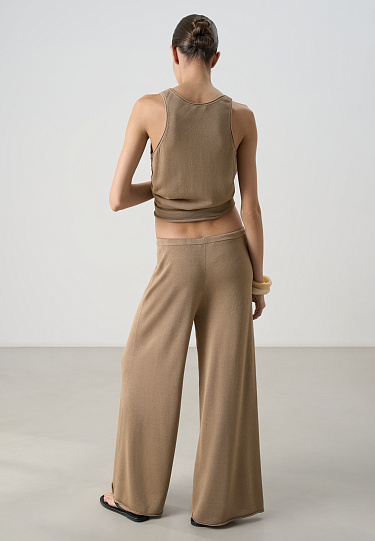 Брюки палаццо из вискозы