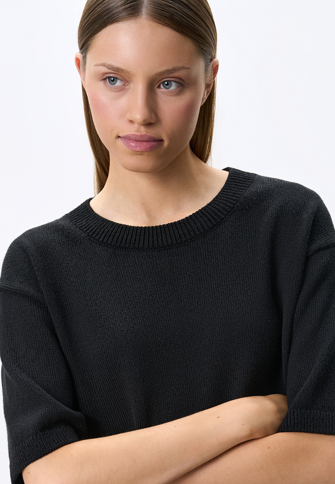 Трикотажная хлопковая футболка