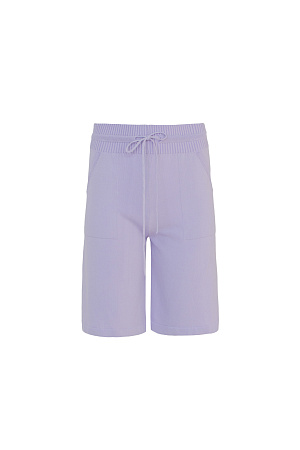сиреневый Шорты из органического хлопка на кулиске