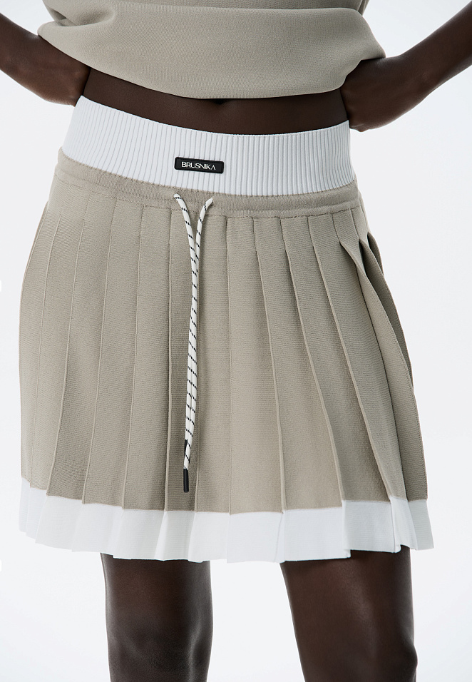 Теннисная юбка плиссе