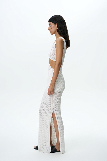 Трикотажный ажурный сарафан 