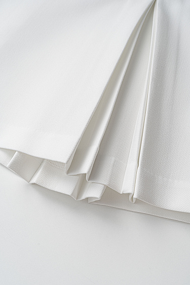 Юбка мини с веерными складками