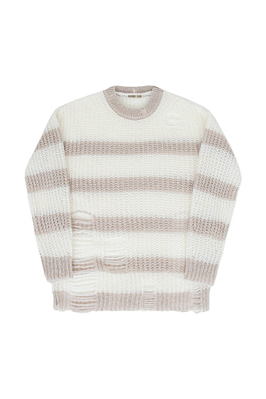 Трикотажный джемпер в стиле гранж