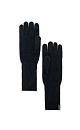 Трикотажные перчатки из кашемира и шерсти. Модель с длинными манжетами и брендированным ярлыком.