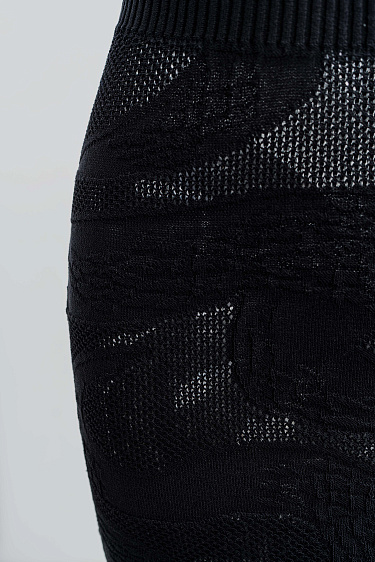 Юбка макси с жаккардовым узором