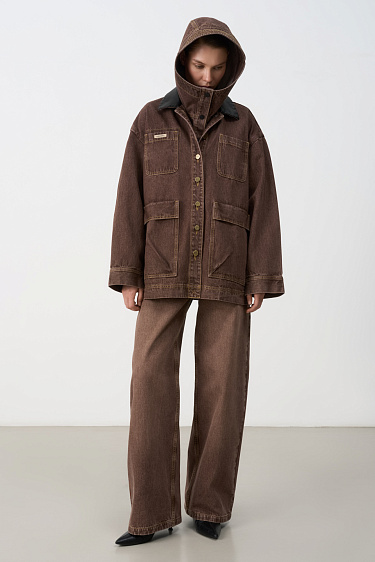 Джинсовый капюшон 