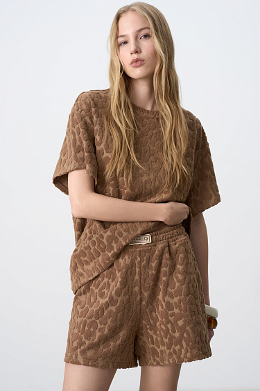 Шорты из махрового трикотажа