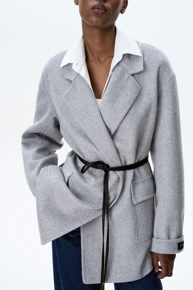 Жакет на запах из 100% шерсти