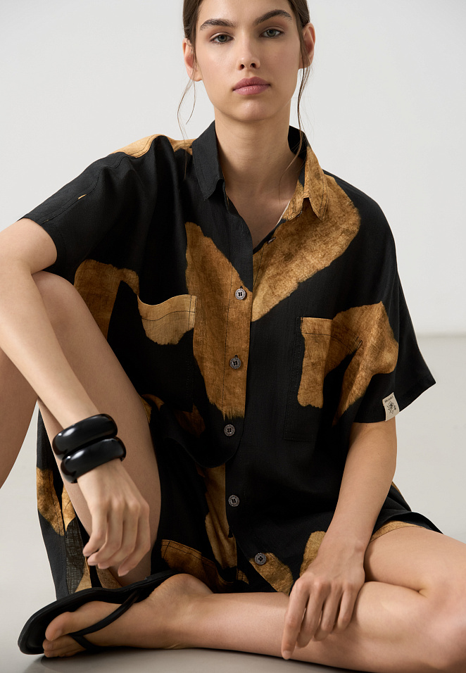 Костюм из 100% льна