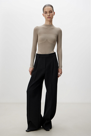 Трикотажное боди с имитацией лифа