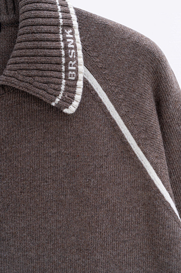 Трикотажный бомбер из кашемира и шерсти