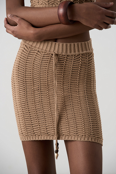 Юбка мини на кулиске