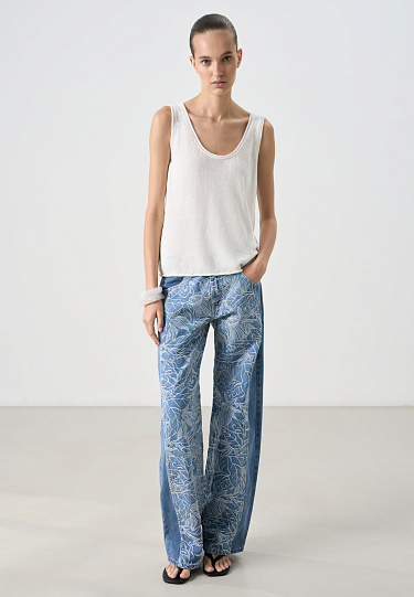 Топ из 100% льна