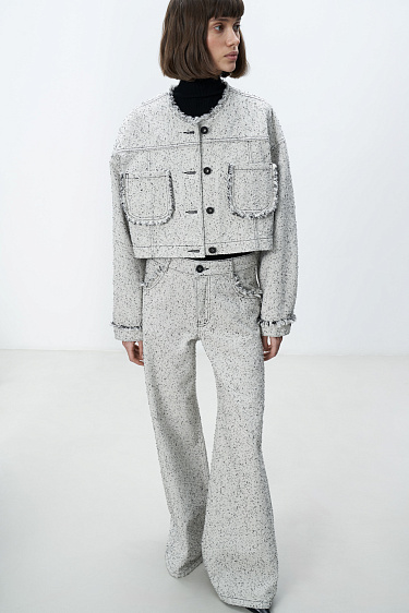 Жакет с бахромой