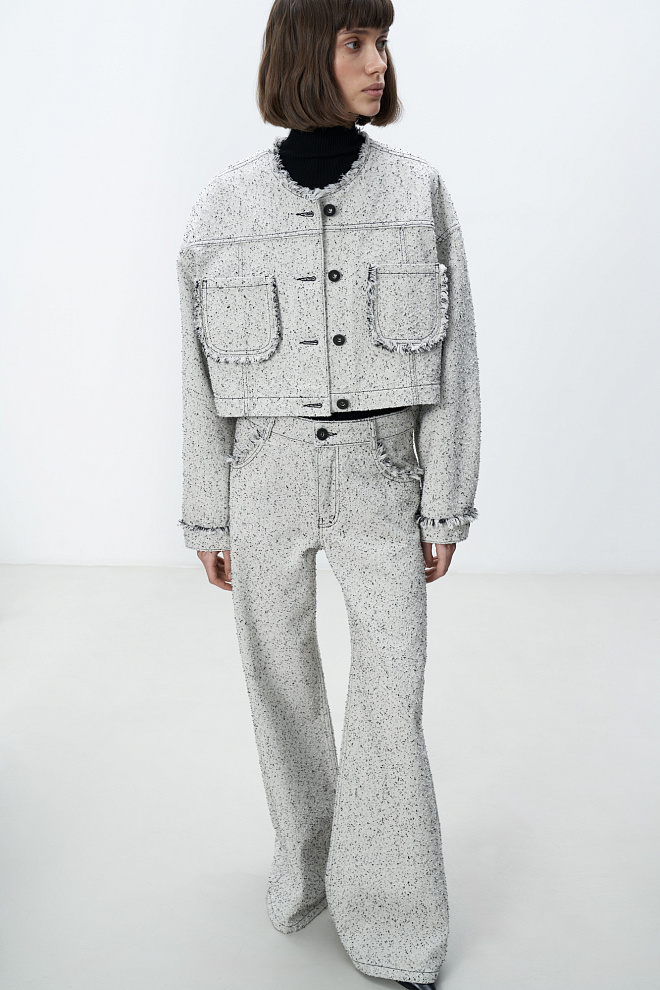 Жакет с бахромой