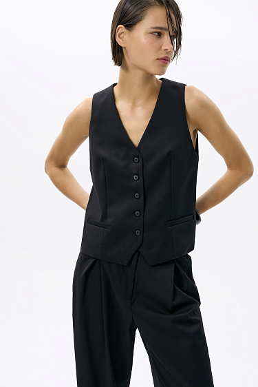 Классический жилет из шерсти