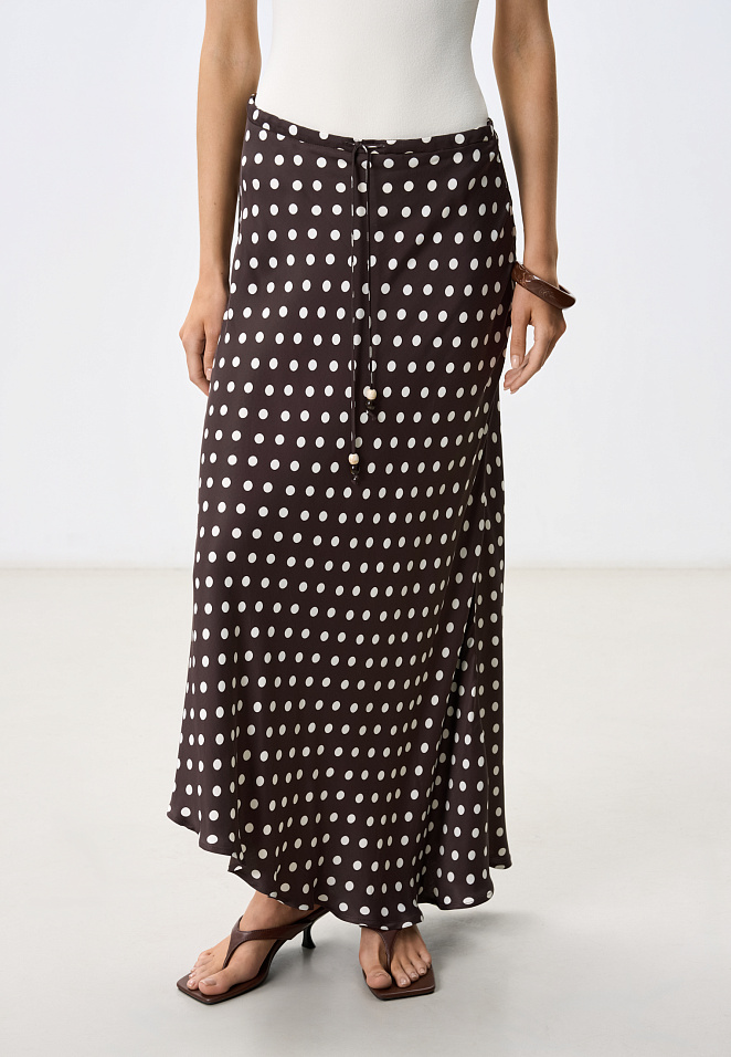 Принтованная юбка из 100% вискозы