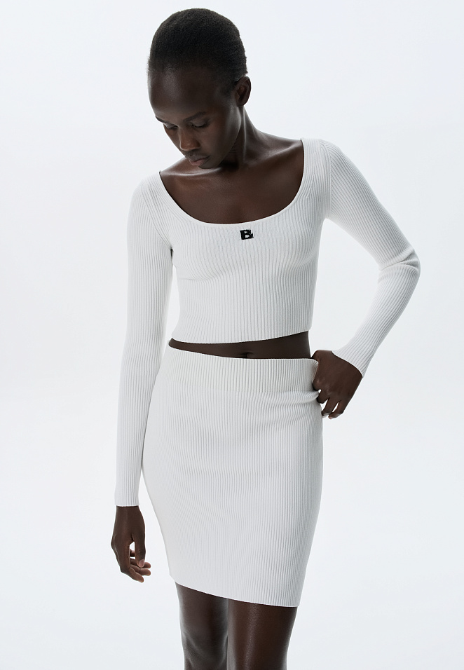 Юбка мини из вискозы