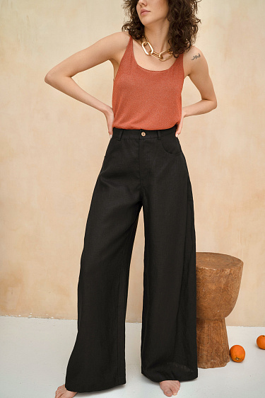 Брюки из 100% льна