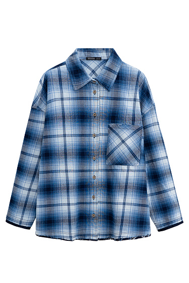 Рубашка в клетку из 100% хлопка