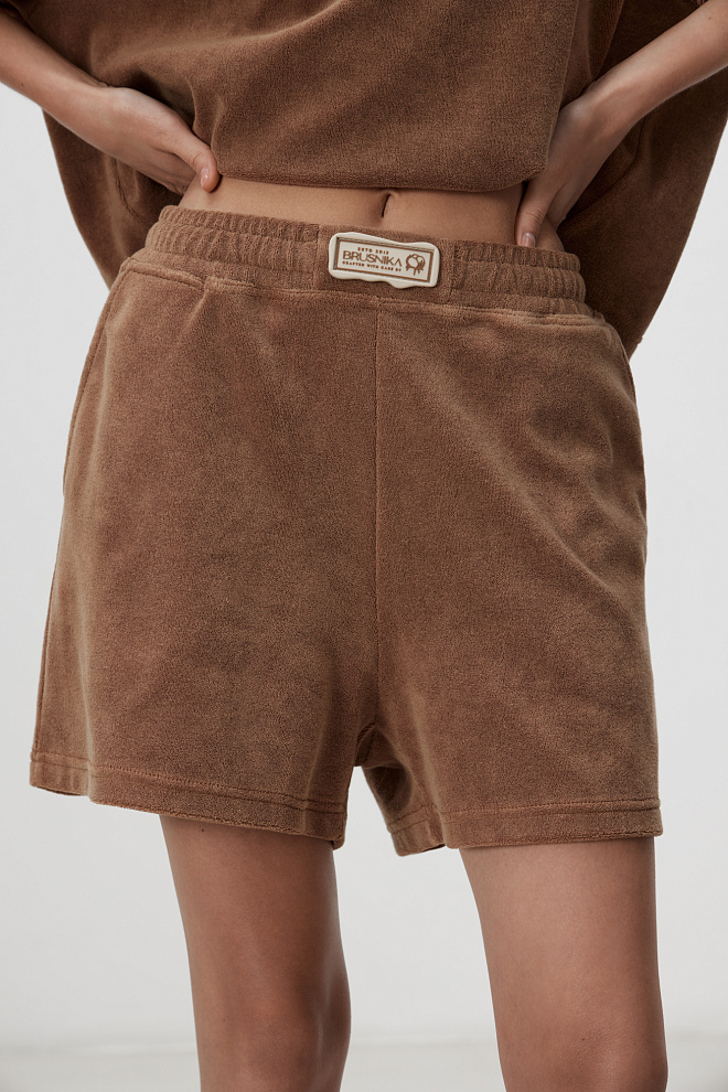 Шорты из махрового трикотажа