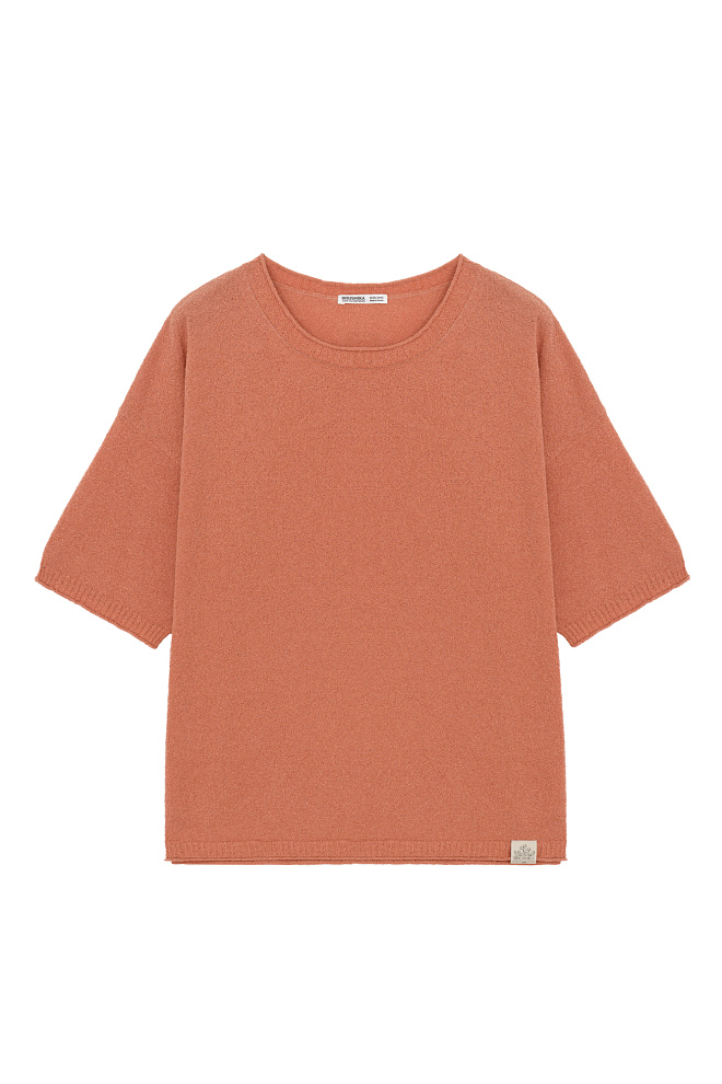 Футболка из хлопка с махровой текстурой