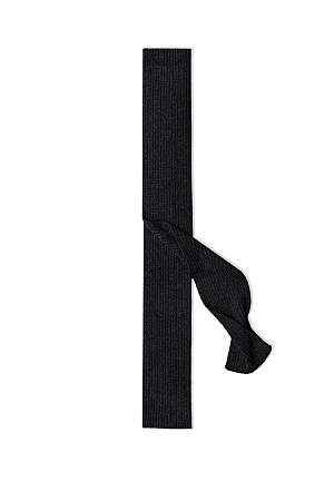 черный Трикотажный узкий шарф из вискозы с добавлением люрекса.