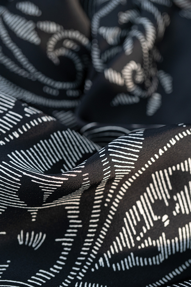 Принтованное платье-рубашка