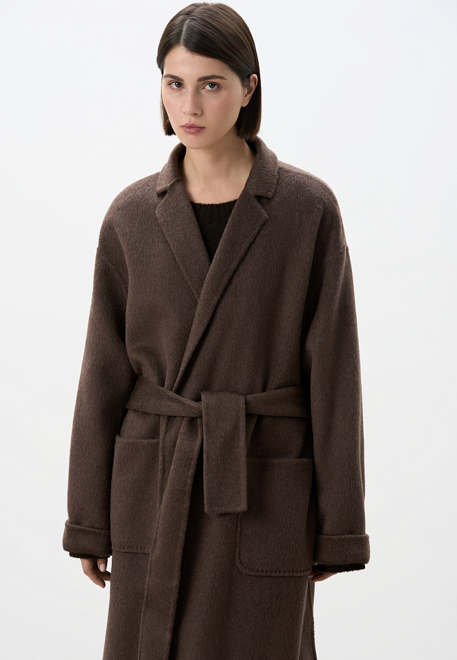 Пальто из кашемира и шерсти