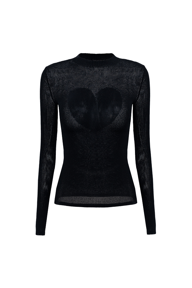 Лонгслив с сердцем на спине