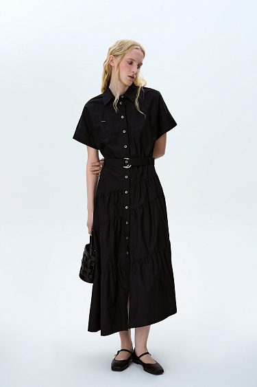 Платье-рубашка из 100% хлопка