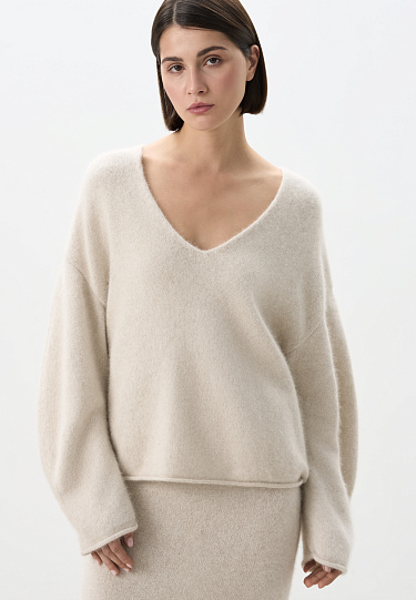 Джемпер из пуха лисы