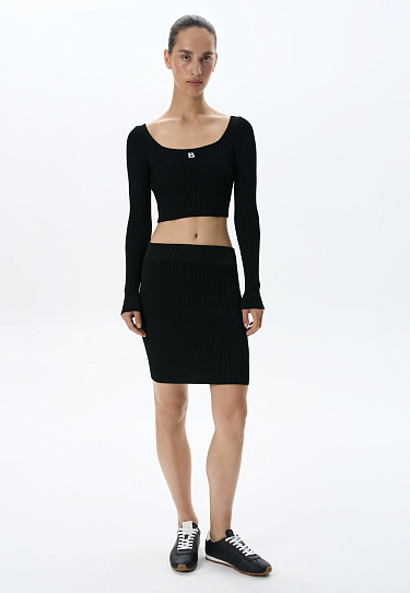 Юбка мини из вискозы