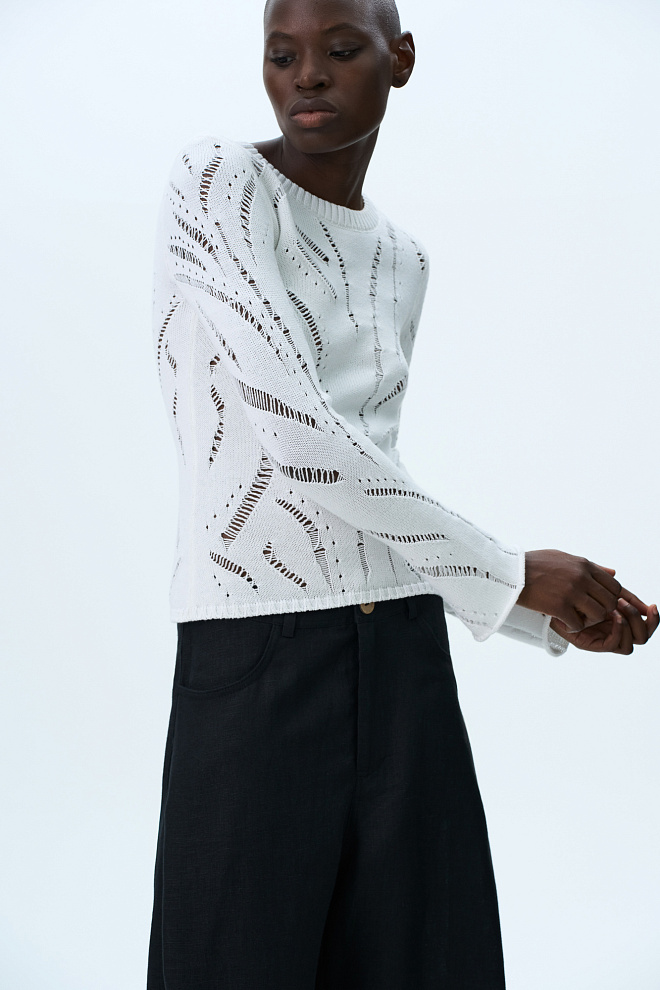 Трикотажный джемпер из 100% хлопка