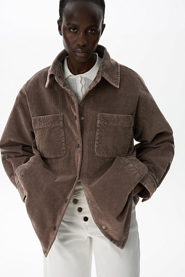 Вельветовая куртка из хлопка