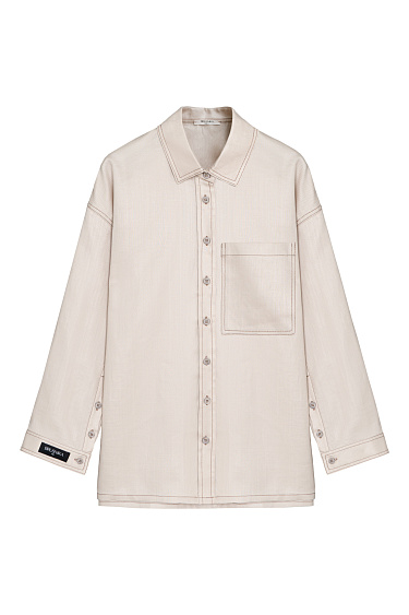 Рубашка с накладным карманом