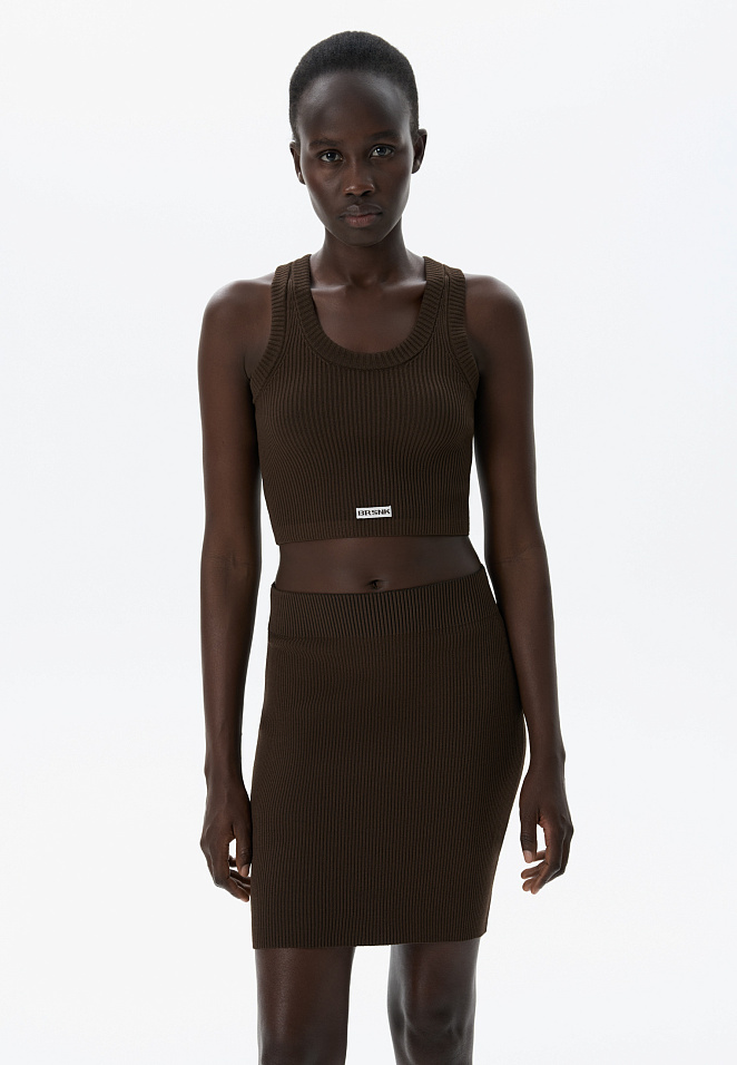 Юбка мини из вискозы