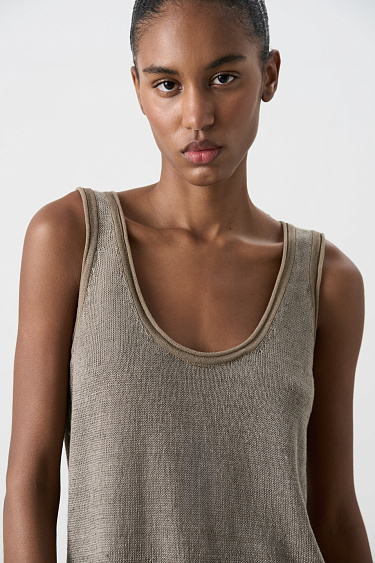 Топ из 100% льна