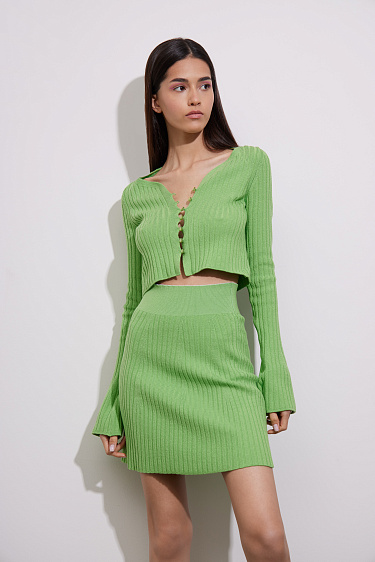 Юбка мини из хлопка