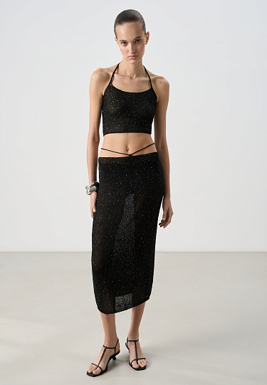 Топ с вырезом халтер