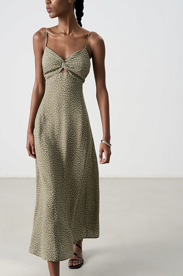 Принтованный сарафан из 100% вискозы