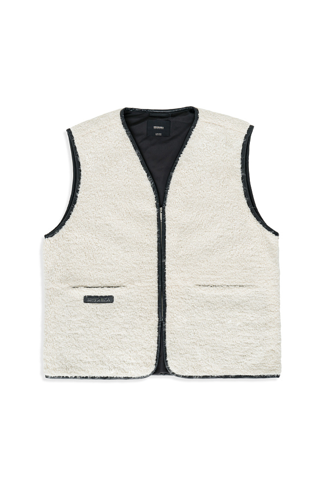 Oversize жилет из экомеха