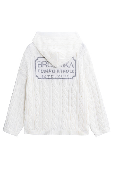 Худи с косами и жаккардом