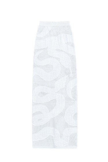 Юбка макси с жаккардовым узором