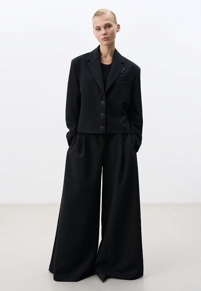 Брюки с высокой посадкой