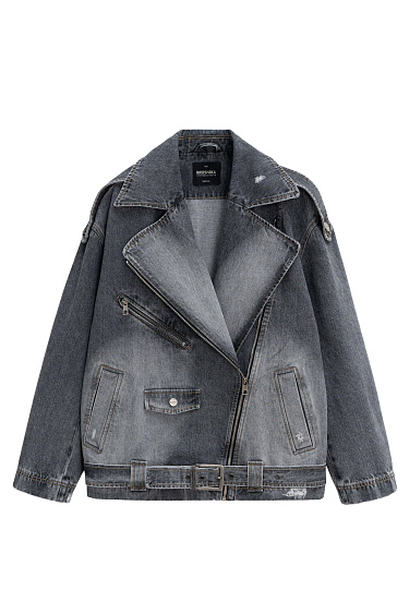 Джинсовая куртка-косуха из 100% хлопка