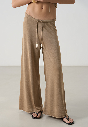 Брюки палаццо из вискозы